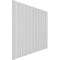 Ekena Millwork 48H x 3/4T Adjustable PVC Slat Wall Panel Kit w/ 4W Slats, Unfinished contains 11 Slats SWP55X48X0750UN - alternate 6